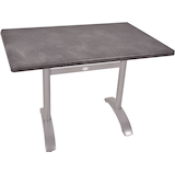 Artikelbild 1 für Garden Pleasure PAMIR Bistrotisch rechteckig Spanplatte dunkelgrau 110,0 x 70,0 x 74,0 cm, 1 St., Artikelnummer 707251