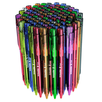 Artikelbild 10 für Schneider Kugelschreiber Fave farbsortiert, Schreibfarbe: blau, 50 St., Artikelnummer 165888