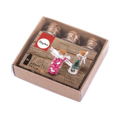 Artikelbild 2 für Rayher Dekogläser transparent mit Korkdeckel, 3 St., Artikelnummer 975122