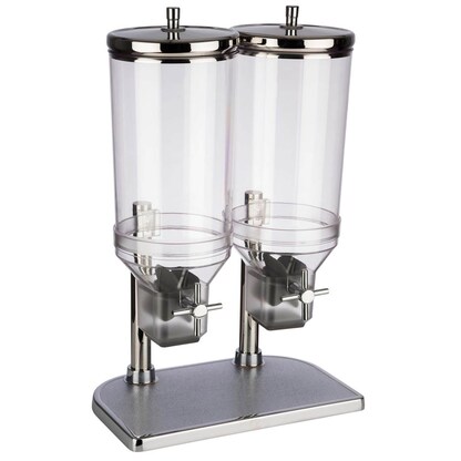 Artikelbild 3 für APS Müslispender Duo Fresh & Easy glänzend, silber 2 x 4,5 l, 1 St., Artikelnummer 266659
