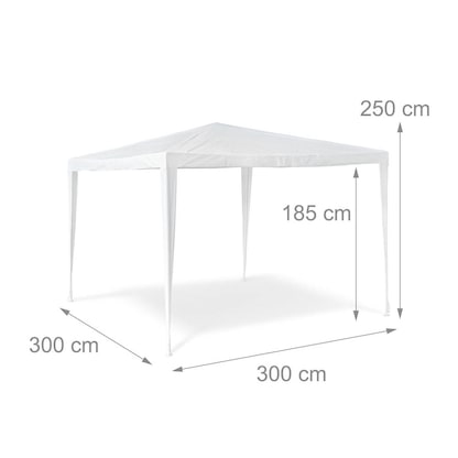 Artikelbild 2 für relaxdays Pavillon, weiß, 1 St., Artikelnummer 771661