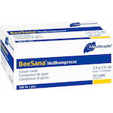 Artikelbild 1 für Meditrade® Mull-Kompressen BeeSana® 1006 weiß 7,5 x 7,5 cm, 100 St., Artikelnummer 242287