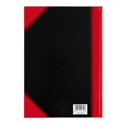 Artikelbild 7 für Bantex Notizbuch Chinakladde DIN A4 kariert, schwarz/rot Hardcover 192 Seiten, 1 St., Artikelnummer 429314