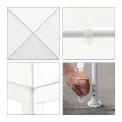 Artikelbild 3 für relaxdays Pavillon, weiß, 1 St., Artikelnummer 771661