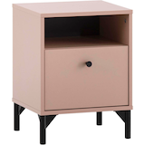 Artikelbild 1 für MÖBELPARTNER Smash Nachttisch rechteckig Holzwerkstoff apricot 40,3 x 33,1 x 53,2 cm, 1 St., Artikelnummer 254936
