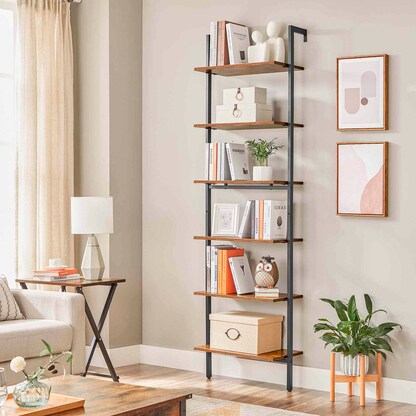 Artikelbild 4 für VASAGLE Wandregal braun, schwarz 60,0 x 30,0 x 204,8 cm, 1 St., Artikelnummer 289839