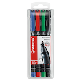 Artikelbild 1 für STABILO OHPen universal Folienstifte-Set farbsortiert permanent, 4 St., Artikelnummer 259635