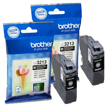 Artikelbild für AKTION: brother LC-3213BK schwarz Druckerpatronen, 2er-Set, Artikelnummer 698098