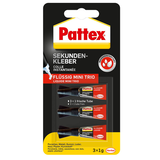 Artikelbild 1 für Pattex Sekundenkleber 3x 1,0 g, 3 St., Artikelnummer 103384