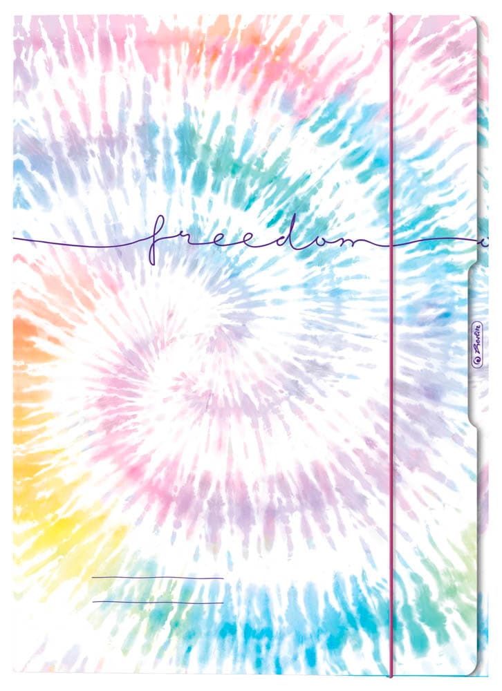 Classeur Format A3 Herlitz New Batik Freedom - Motif Batik Tendance, 3 Rabats Intérieurs - 5
