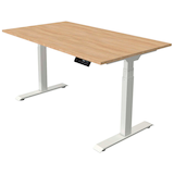 Artikelbild 1 für Kerkmann Move 1 stable elektrisch höhenverstellbarer Schreibtisch eiche hell rechteckig, T-Fuß-Gestell weiß 140,0 x 80,0 cm, Artikelnummer 750598