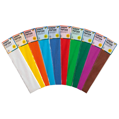 Artikelbild für folia Krepppapier farbsortiert 32,0 g/qm 10 St., Artikelnummer 776199