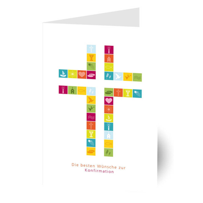 Artikelbild für LUMA Konfirmationskarte Kreuz LU158 DIN B6, 1 St., Artikelnummer 878763