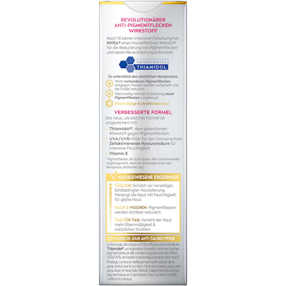 Artikelbild 7 für NIVEA LUMINOUS630® ANTI-PIGMENTFLECKEN LSF 50 Gesichtsfluid 40,0 ml, Artikelnummer 579587