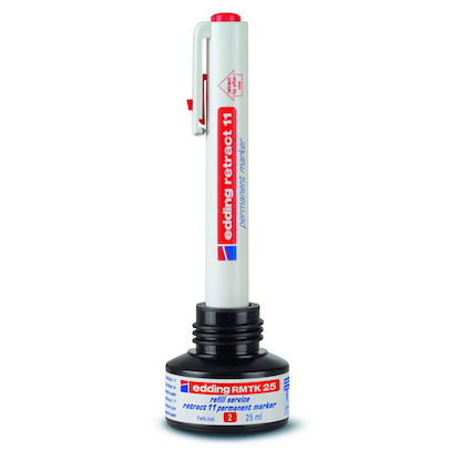 Artikelbild 4 für edding retract 11 Permanentmarker schwarz 1,5 - 3,0 mm, 1 St., Artikelnummer 475994