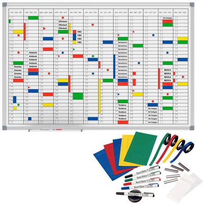 Artikelbild für MAUL MAULoffice mit Zubehörset Jahresplaner, Monatseinteilung 120,0 x 90,0 cm, Artikelnummer 391151