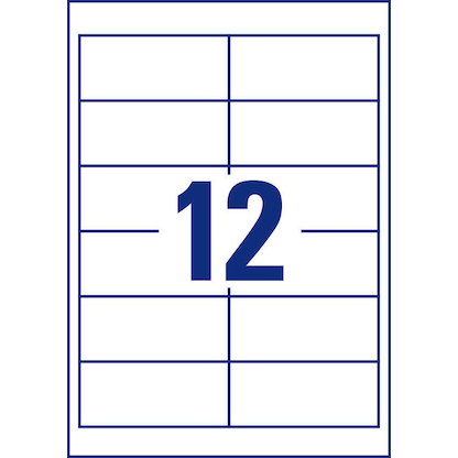 Artikelbild 2 für dundee Etiketten weiß 97,0 x 42,3 mm, 100 Blatt, Artikelnummer 585101