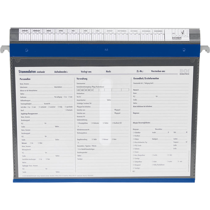 Artikelbild 2 für BOI Patienten-Dokumentations-Hängemappe 4-Ringe PMH4R blau Boden: 2,5 cm, 1 St., Artikelnummer 666881