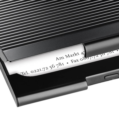 Artikelbild 3 für SIGEL Visitenkartenetui schwarz, für bis zu 20 Visitenkarten, Artikelnummer 353742