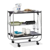 Artikelbild 1 für relaxdays Servierwagen schwarz 68,0 x 40,5 x 68,5 cm, Artikelnummer 556403