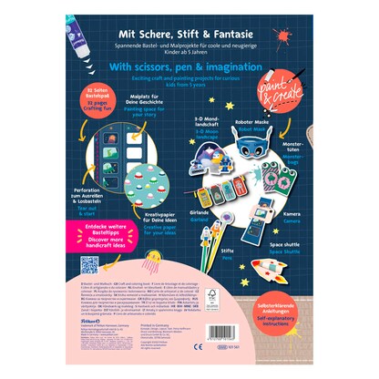 Artikelbild 4 für Pelikan zum Basteln Weltraum Malbuch, 1 St., Artikelnummer 208399