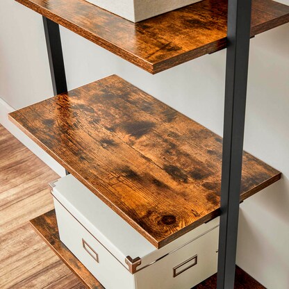 Artikelbild 7 für VASAGLE Wandregal braun, schwarz 60,0 x 30,0 x 204,8 cm, 1 St., Artikelnummer 289839