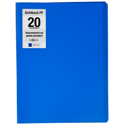 Artikelbild 2 für PAGNA Office Sichtbuch DIN A4, 20 Hüllen blau, 1 St., Artikelnummer 609218