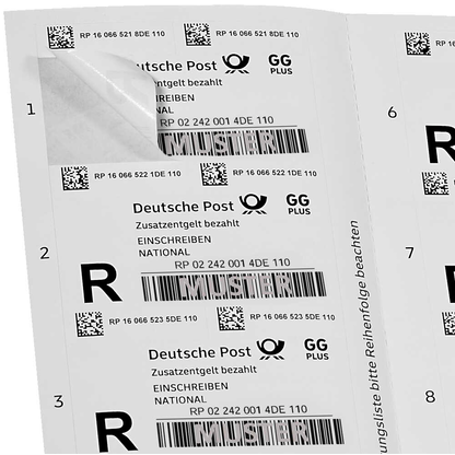 Artikelbild 4 für Deutsche Post 2,65 € Einschreibenmarken 2289 selbstklebend, 10 St., Artikelnummer 666117