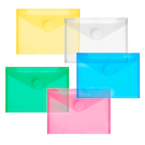 Artikelbild 1 für FolderSys Dokumententaschen DIN A6 farbsortiert glatt 0,20 mm, 10 St., Artikelnummer 585765