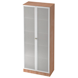 Artikelbild 1 für HAMMERBACHER 6100G SG Vitrine nussbaum 4 Fachböden, Artikelnummer 862868