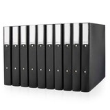 Artikelbild 1 für RAPESCO® ECO Ringbuch 2-Ringe schwarz 3,8 cm DIN A4, 10 St., Artikelnummer 782702