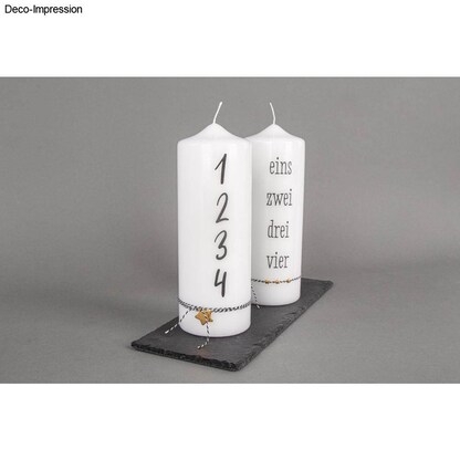 Artikelbild 2 für Rayher Bastelset Adventszahlen Transferfolie Zahlen 1 - 4 transparent/schwarz, Artikelnummer 779383