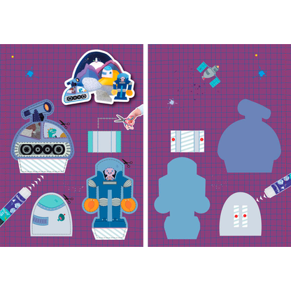 Artikelbild 5 für Pelikan zum Basteln Weltraum Malbuch, 1 St., Artikelnummer 208399