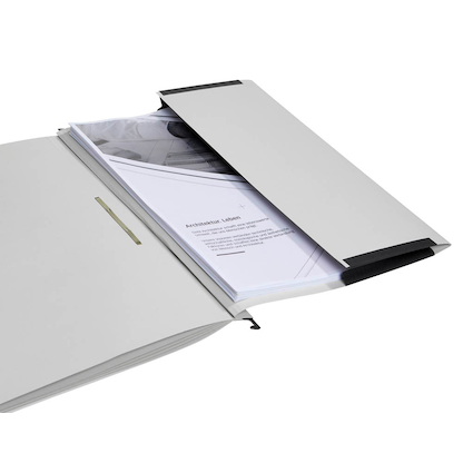 Artikelbild 3 für AKTION: dots Personalhefter Karton lichtgrau DIN A4 4x kaufmännische Heftung, 10 St., Artikelnummer 389585