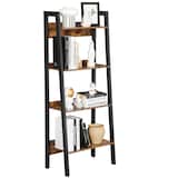 Artikelbild 1 für VASAGLE Bücherregal braun, schwarz 56,0 x 34,0 x 137,5 cm, 1 St., Artikelnummer 289726