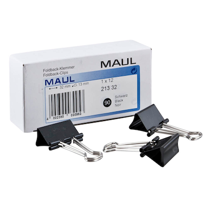 Artikelbild für MAUL Foldbackklammern farbsortiert 3,2 cm, 12 St., Artikelnummer 958702