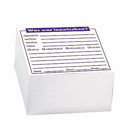 Artikelbild für Memo Notizzettel geleimt weiß 9,8 x 9,8 cm, ca. 500 Blatt, 1 Block, Artikelnummer 239558