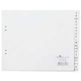 Artikelbild 1 für DURABLE Ordnerregister DIN A4 Halbformat A-Z weiß 20-teilig, 1 Satz, Artikelnummer 433334