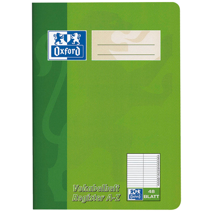 Artikelbild 2 für OXFORD Vokabelheft Lineatur 53 liniert DIN A5 ohne Rand, 48 Blatt, 1 St., Artikelnummer 625830