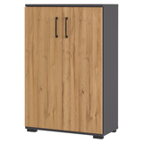 Artikelbild 1 für GERMANIA Aktenschrank Profi 3.0, 4247-564 grafit, grandson-eiche 2 Fachböden 80,0 x 40,0 x 123,0 cm, Artikelnummer 158851