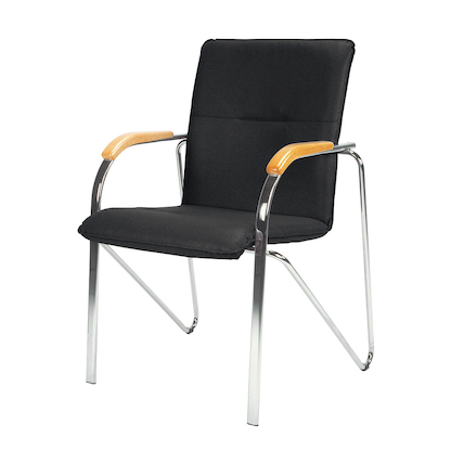 Artikelbild 2 für Nowy Styl Besucherstühle Samba schwarz Kunstleder, 2 St., Artikelnummer 953067