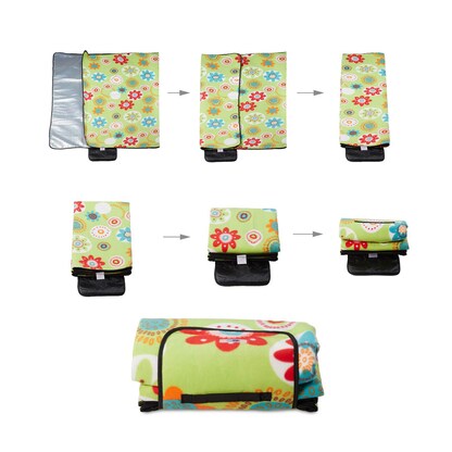 Artikelbild 2 für relaxdays Picknickdecke isoliert mehrfarbig 200,0 x 200,0 cm, 1 St., Artikelnummer 448781