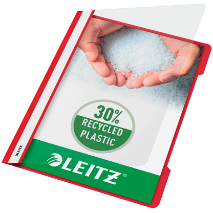 Artikelbild 3 für LEITZ Schnellhefter 4191 Kunststoff rot DIN A4, 25 St., Artikelnummer 285649