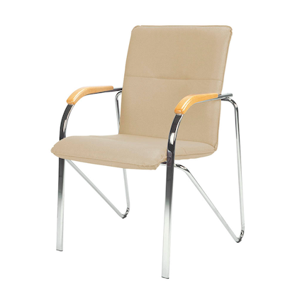 Artikelbild 2 für Nowy Styl Besucherstühle Samba beige Kunstleder, 2 St., Artikelnummer 953083