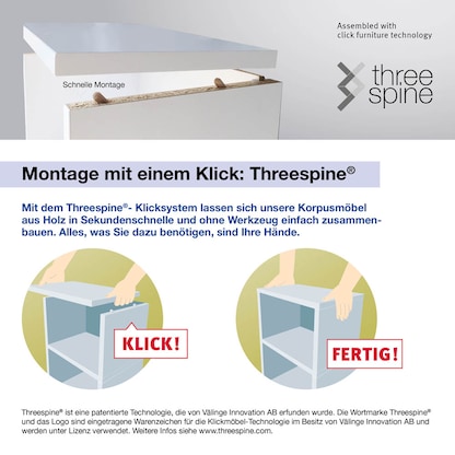 Artikelbild 2 für HAMMERBACHER Regalschrank 964S4, V964S4/G/6/BS grafit, buche 40,0 x 42,0 x 215,6 cm, 1 St., Artikelnummer 380426