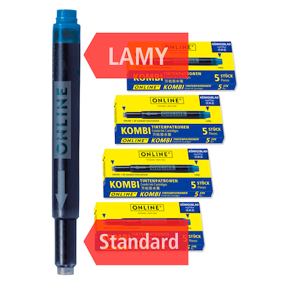 Artikelbild 9 für ONLINE® Tintenpatronen für Füller 17026 königsblau, 20 St., Artikelnummer 283802