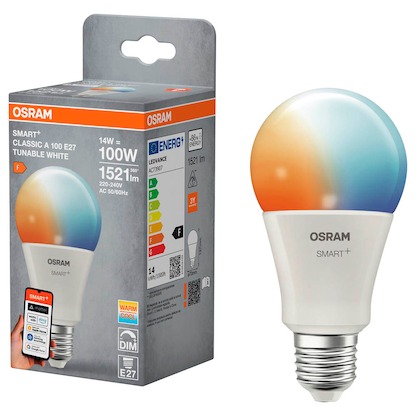 Artikelbild für OSRAM LED-Lampe SMART+ MATTER Classic A100 E27 14 W matt, 1 St., Artikelnummer 710077