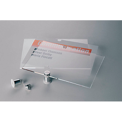 Artikelbild 3 für DURABLE Türschild CRYSTAL SIGN Acryl transparent 10,5 x 10,5 cm, 1 St., Artikelnummer 141572