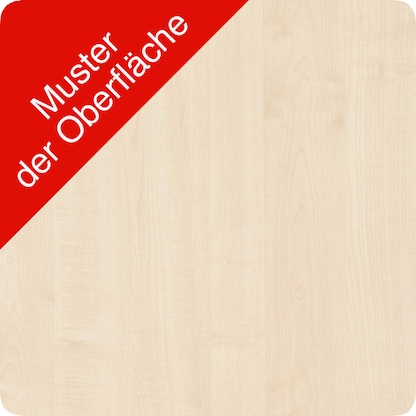 Artikelbild 2 für geramöbel Flex Schreibtisch ahorn, silber L-Form, 5-Fuß-Gestell silber 216,6 x 113,0 cm, Artikelnummer 881173