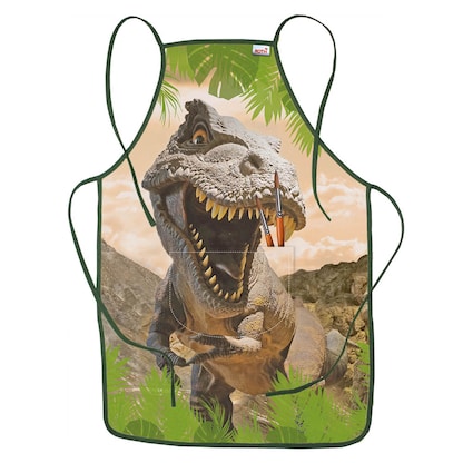 Artikelbild für ROTH Jungen Kinder Malschürze Tyrannosaurus grün Einheitsgröße 1 St., Artikelnummer 580729